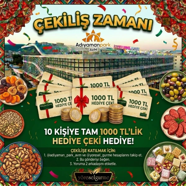 ADIYAMAN PARK AVM’DE BÜYÜK ÇEKİLİŞ